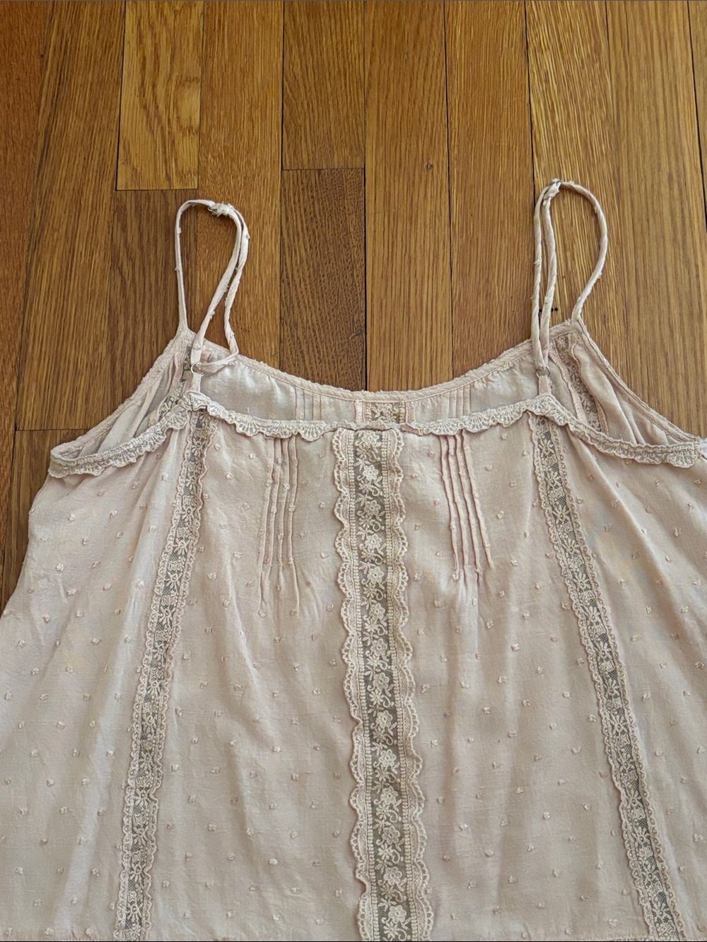 lovestitch Blush Pink Lace-Trim Spaghetti Strap Cami - Picture 5 of 5